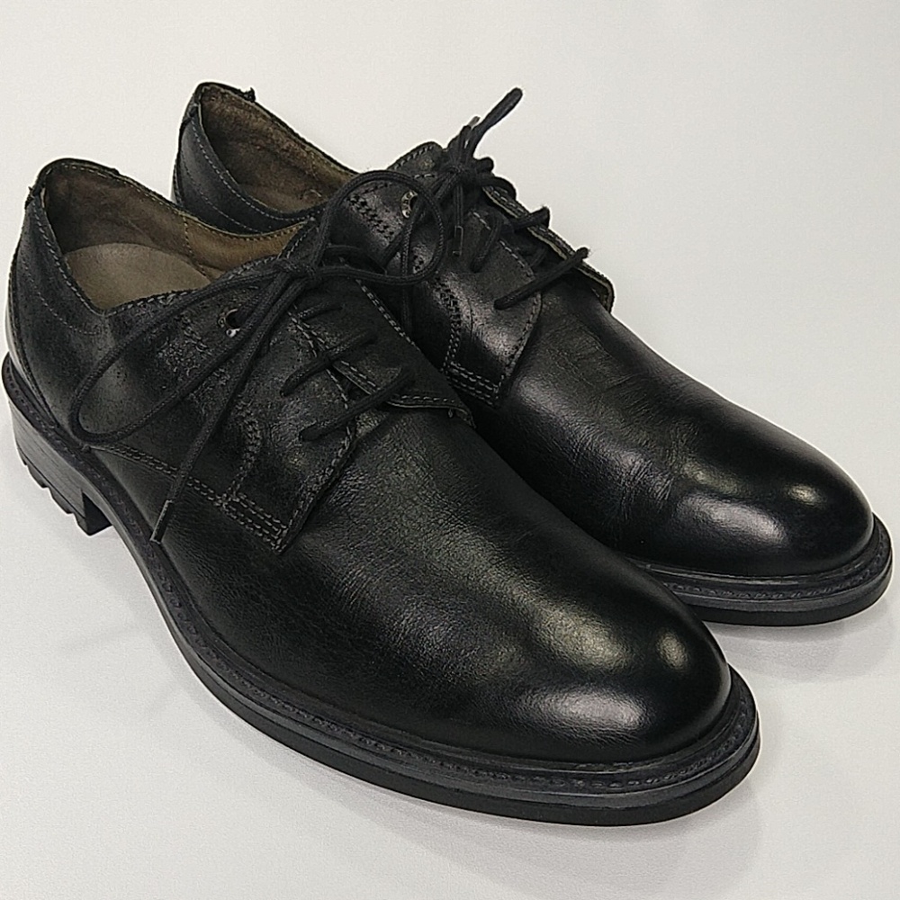Josef Seibel Oscar Plain Toe Derby Leather Shoes